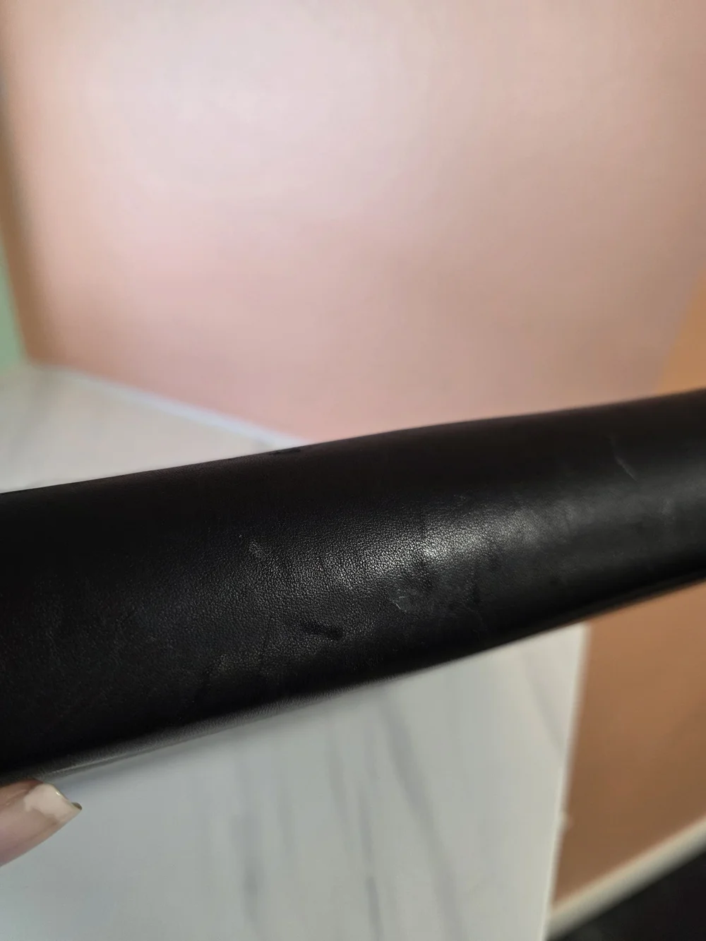 Bosca Black Leather Binder Folio